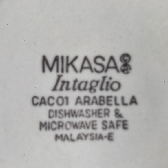 Set Of 3 Mikasa Intaglio “Arabella” Cups/Mugs And 3 Saucers - Picture 11 of 14